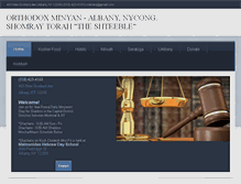 Tablet Screenshot of albanyminyan.com